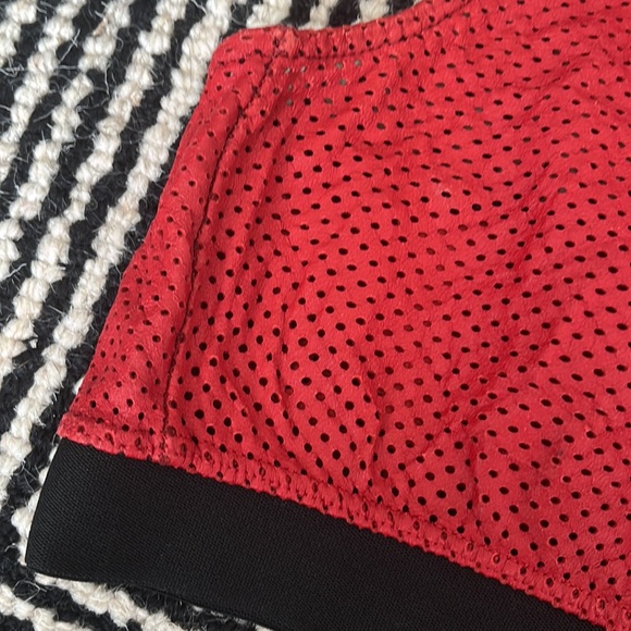 Red Leather Racerback Bra Top - Picture 3 of 5
